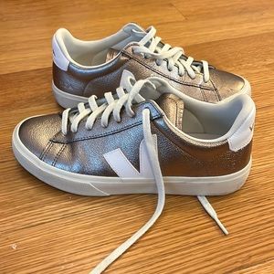 Veja metallic gold sneakers